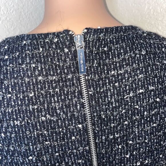 Michael Michael dress Black/White Print geometric pattern fit flare career SZ 2 - Picture 7 of 9